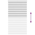 vidaXL Store zèbre gris clair largeur du tissu 120 9 cm polyester