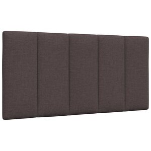 vidaXL Coussin de tête de lit Hanko marron foncé 100 cm tissu