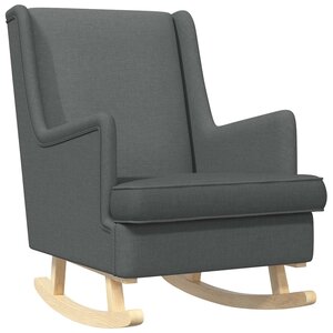 vidaXL Chaise à bascule Gris foncé 62 x 80 x 85 cm tissu