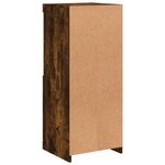 vidaXL Buffet avec lumières LED chêne fumé 41x37x100 cm