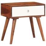 vidaXL Table d'appoint 45x30x45 cm bois massif d'acacia