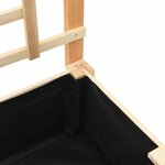 vidaXL Cache-pot de jardin Beige 71 x 38 x 152 cm Bois de sapin massif