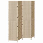 vidaXL Paravent Beige 195 x 200 cm polyrotin