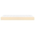 vidaXL Matelas de lit à ressorts ensachés Crème 80x200x20 cm Tissu