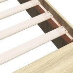 vidaXL Cadre de lit chêne sonoma 160x200 cm bois d'ingénierie