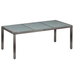 vidaXL Ensemble à manger d'extérieur 9Pièces coussins Résine tressée Gris