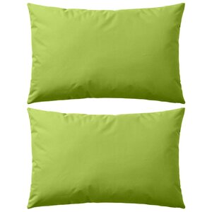 vidaXL Oreiller d'extérieur lot de 2 60 x 40 cm Vert pomme