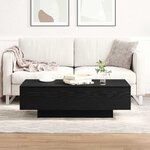 vidaXL Table Basse Chêne noir 100 x 49.5 x 31 cm Bois d'ingénierie