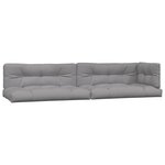 vidaXL Salon palette de jardin avec coussins 5Pièces bois d'acacia massif