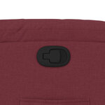 vidaXL Fauteuil inclinable Rouge bordeaux Tissu