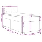 vidaXL Sommier à lattes de lit avec matelas Vert foncé 100x200 cm