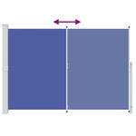 vidaXL Auvent latéral rétractable de patio 200x300 cm Bleu