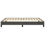vidaXL Cadre de lit Gris foncé 140 x 200 cm Velours