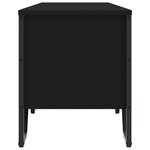 vidaXL Meuble TV noir 180x34x41 cm bois d'ingénierie