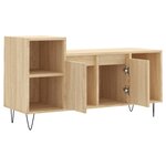 vidaXL Meuble TV Chêne sonoma 100x35x55 cm Bois d'ingénierie
