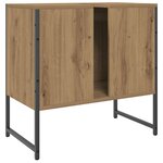 vidaXL Armoire lavabo de salle de bain chêne artisanal 60x33x60 cm
