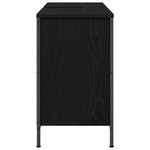 vidaXL Meuble sous-vasque avec tiroirs chêne noir 90x34 5x60 cm