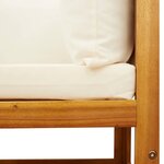 vidaXL Ensemble de canapés de jardin 3 pièces avec coussins en bois d'acacia et rotin