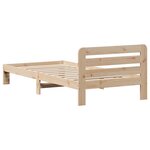 vidaXL Cadre de lit sans matelas 75x190 cm bois de pin massif
