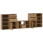 vidaXL Meubles TV 5 Pièces avec rangement ODDA bois de pin massif