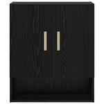 vidaXL Meuble mural Chêne noir 60 x 31 x 70 cm Bois d'ingénierie