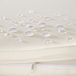 Tectake Bain de soleil rond modulable SANTORIN - gris clair