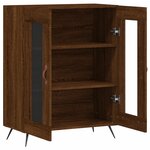 vidaXL Buffet chêne marron 69 5x34x90 cm bois d'ingénierie