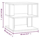 vidaXL Table d'appoint Sonoma gris 40x40x40 cm Bois d'ingénierie