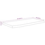 vidaXL Étagère murale rectangulaire massif acacia bordure assortie