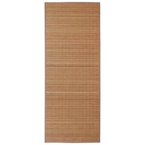 vidaXL Tapis en bambou marron à latte rectangulaire 150 x 200 cm