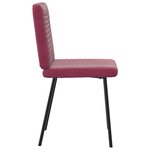vidaXL Chaises à manger lot de 4 Rouge bordeaux Velours