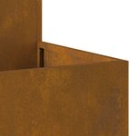 vidaXL Cache-pot de jardin Rouillé 80 x 80 x 48 cm