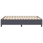 vidaXL Lit à ressorts Gris foncé 140 x 190 cm Tissu en velours côtelé