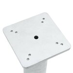 vidaXL Base de parasol enterré argenté 16x16x39 5 cm acier