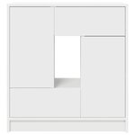 vidaXL Buffet avec tiroirs et portes blanc 70 5x34x74 5 cm