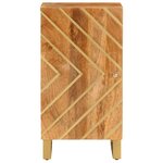 vidaXL Armoire latérale marron et noir 40x33 5x75 cm bois de manguier