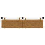 vidaXL Tête de lit suspendue Marron Velours