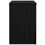 vidaXL Supports de plantes 2 Pièces Chêne noir 20x20x30 cm Bois agencé