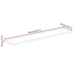 vidaXL Dessus de table 140x40x3 8cm rectangulaire bois massif manguier