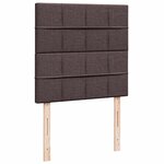 vidaXL Sommier à lattes de lit avec matelas Marron foncé 90x200 cm