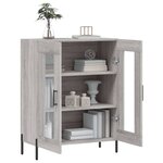 vidaXL Buffet sonoma gris 69 5x34x90 cm bois d'ingénierie