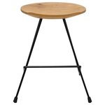 vidaXL Tabourets lot de 2 bois de teck massif