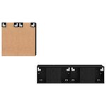 vidaXL Ensemble meuble TV 4 Pièces Chêne noir 120 x 30 x 30 cm