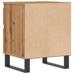vidaXL Table de chevet chêne artisanal 40x35x50 cm bois d’ingénierie