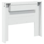vidaXL Tête de lit Blanc 120 x 16 5 x 103 5 cm Bois d'ingénierie