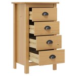vidaXL Buffet Hill 46x35x80 cm Bois de pin solide