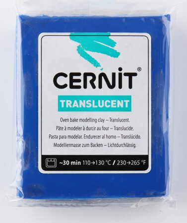 Pâte Cernit Translucent 56 g Saphir (275) - Cernit