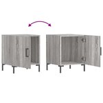 vidaXL Tables de chevet 2 Pièces sonoma gris 40x40x50cm bois d'ingénierie