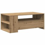 vidaXL Table basse avec tiroir Chêne artisanal 102 x 55 x 43 5 cm