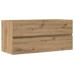 vidaXL Armoire lavabo chêne artisanal 100x38 5x45 cm bois d'ingénierie
